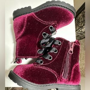 Toddler Velvet Boots